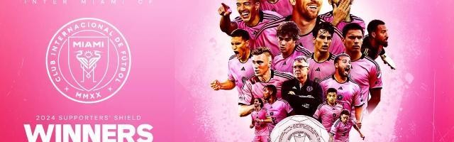 梅西梅开迎在美第二冠 迈阿密提前锁定常规赛第一